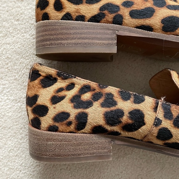 Madewell The Frances Loafer in Leopard Calf Hair Truffle Multi Color Size 7 - Picture 14 of 15